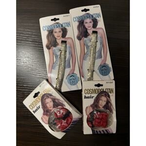 Cosmopolitan Flowered Hair Wrap Accessories New 90 Y2K (4)